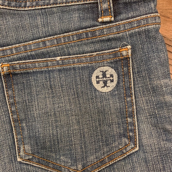 Tory Burch size 24 blue jean shorts - Picture 7 of 10